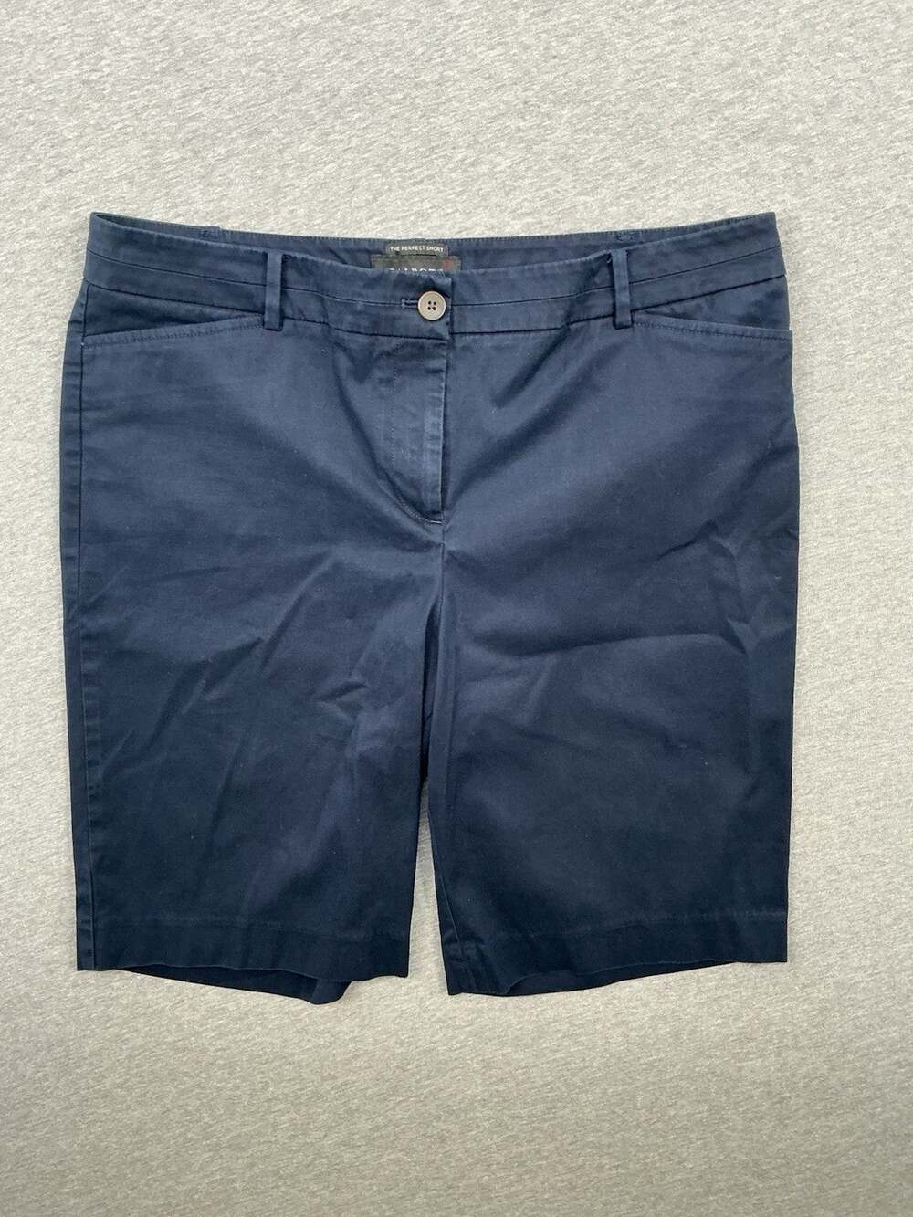 Talbots Navy Bermuda Shorts The Perfect Short Women's Size 10 Classic Prep Style
